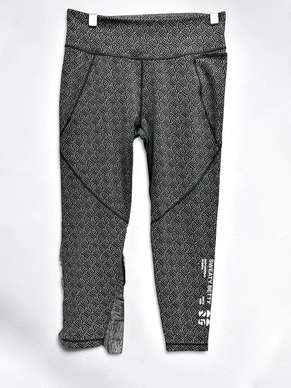 *LIKE NEW* Sweaty Betty Power 7/8 Workout Leggings Black & White Medium